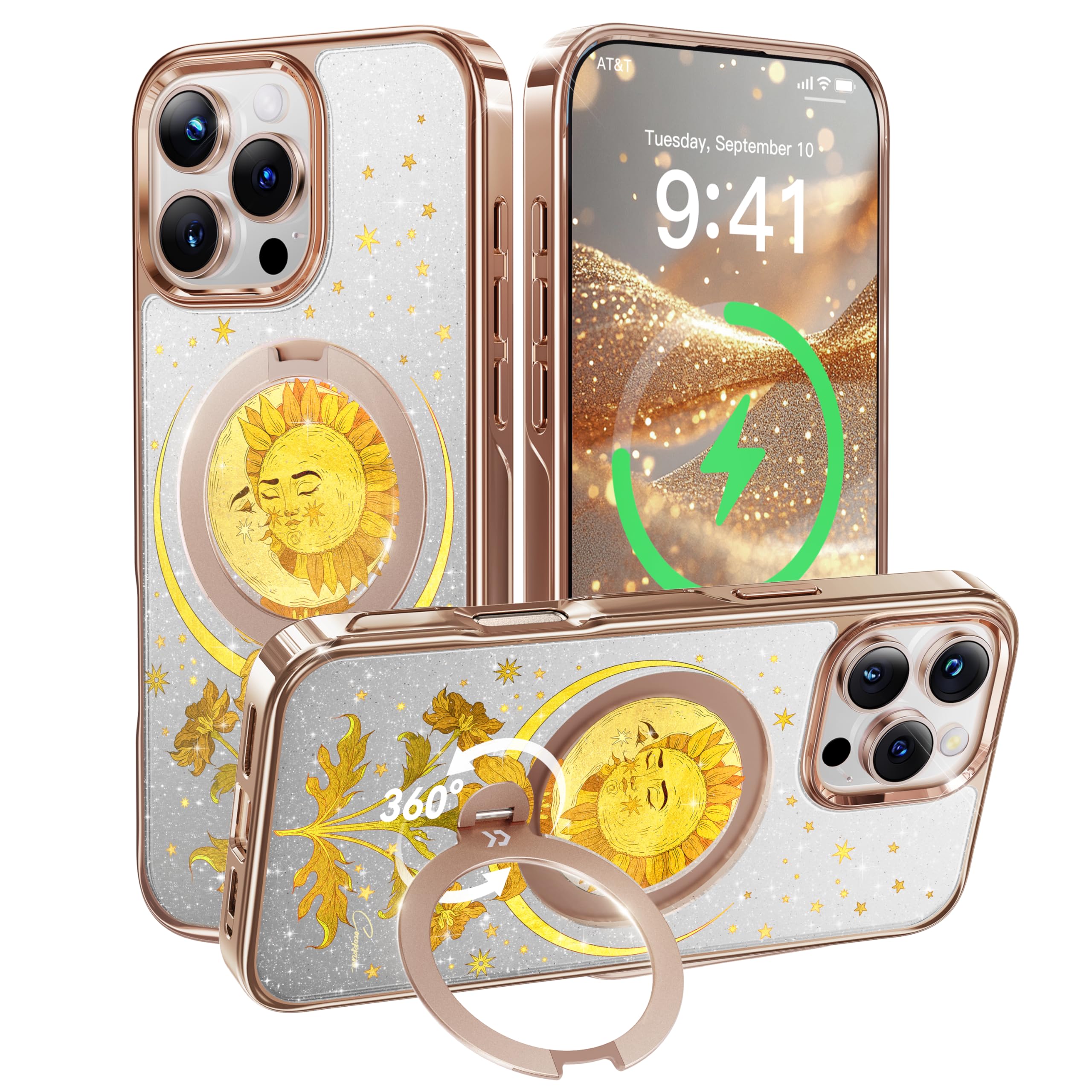 Amazon.com: CASEKOO The Cocorrina Moonflower Trails Tarot Glitter